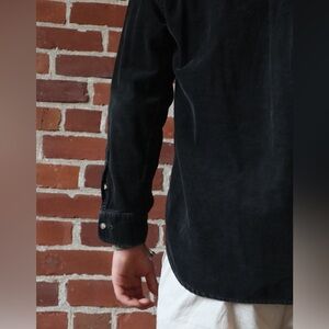 Large - Vintage Appalachian Trail Black Corduroy Long-Sleeve
